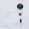 TERP SLURTER Sigara Aksesuarları 22mm Dichro Inci ile 6mm Yakut Boncuk Ve Yakut Ayağı TERP Slurper Quartz Banger Cam Su Bonglar Için