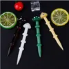 Mushroom Style Pyrex Glass Wax Dab Tool Oil Dabber Cap Rigs Accessori per fumatori Colorful Nail Bong Quartz Banger