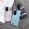 Luxury Granite Marmor Case för Samsung Galaxy S20 Ultra Note 10 S10 S9 S8 Plus S10E Matt PC Back Phone Cover Slim Hard Case
