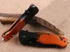 Specialerbjudande KS027A Flipper Folding Knife 440C 58HRC Black Half Serrated Blade EDC Pocket Knives With Retail Box Package