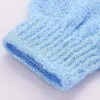 Luvas de banho nylon chuveiro esfrega luva lavagem corpo pele luvas luvas luvas de banheiro esfoliando casca de banho acessório zyc05