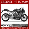 Karosserie für HONDA CBR-650 CBR 650 CBR650 Mattschwarz F CBR650F 11 12 13 14 15 16 Karosserie 73No.60 CBR 650F 2011 2012 2013 2014 2015 2016 CBR-650F 2011-2016 Motorradverkleidungen