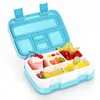 Przenośny Lunch Box Bento BPA Bezpłatne Piknik Pojemnik na żywność Dla Dzieci Uszczelniona Sałatka Zewnętrzna Campingowa 220228