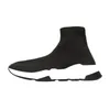 Balenciaga Speed Trainer جديد باريس الرجال النساء شقة جورب أحذية عالية الجودة حذاء رياضة الثلاثي الأسود الوردي عارضة أحذية رجالي المدربين عداء