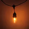 S14 24pcs Light Bulb Outdoor Yard Lamp String Light with Black Lamp Wire high-class materials LED Strings
