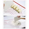 Silicone Dough Kneading Pad Baking Mat Board Non-Stick Collapsible Bake Pastry Rolling Dough Pad Thicken 290x260mm Bread Pie Cookie Sheet Co