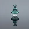 Smoking Colorful Carb Cap Spinning Glass For 25mm flat top banger Dome with air hole Terp Pearl Quartz Other Accessories