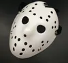 Cadılar bayramı BEYAZ Gözenekli Erkekler Maske Jason Voorhees Freddy Korku Filmi Hokey Parti Kadınlar Için Korkunç Maskeler Masquerade Kostümleri