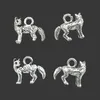 Parti 100pcs Fox Antika Silver Charms Pendants DIY Smycken Resultat för smycken Göra armband Halsband Örhängen 12 * 15mm