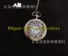 Gegraveerde holle ronde vrouwen zakhorloge ketting accessoires trui ketting dames opknoping heren quartz meisjes zakhorloges A00011