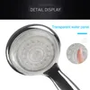 Zhangji LED Temperature Controlled Shower Head Super Large Panel with 3 Color Changes 5 Chrome Plating High Quality 201105