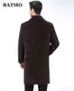 BATMO nuovo arrivo autunno inverno cashmere di alta qualità lungo trench coat uomo uomo s giacche cappotto caldo plus size M XXXL 9188 LJ201110