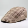 Шляпы Sboy, мужская плоская кепка цвета плюща, весна-лето, солнцезащитный берет для гольфа, хлопковый клетчатый берет, дышащий уличный аксессуар4929535
