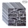 Selfadhesive 3D Brick Wall Stickers 10 Pcs 30x30CM paper Living Restaurant Room Decor Waterproof Covering paper Y200103