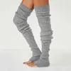 Winter Lange Warme Beinwärmer Stricken Kniehohe Socken Mädchen Boot Topper Socke Dünne Strümpfe Gestrickte Häkeln Lange Socken 211221