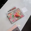 Female Bag New Flower Printing Leisure Coin Purse Handbag Hand Grasp Bag Purse Handbags For Women Wallet Envelope Zipper Clutch Messenger