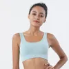 Tanque de esportes à prova de choque à prova de choque de sutiã sem costura camis u-forma sólida colete de placas de ginástica de fitness mulheres fósforo para leggins shorts