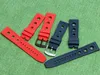 WatchBand for Mens Relógios 22mm 24mm Rubber Men Watch Band preto vermelho amarelo azul cinta para Navitimer/ Vingador/ Fit