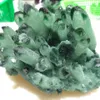 680g Natural Green Ghost Phantom Quartz Crystal Cluster Healing Prov 201125