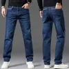 Suee Marka Sonbahar Kış Erkek Ağır Streç Kot Jeans Rahat Fit Gevşek Relax Pantolon Pantolon Artı Boyutu 42 44 G0104