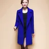 Xuxi女性ファッション女性ウールコート高エレガントな長いスリムな冬用ジャケットロイヤルコートウールコートジャケットプラス4xl FZ237 201218