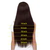 Clip in menschlichen Haarverlängerungen Straight Doppelschuss Natürliche schwarze Farbe 7pieces / set 120gram / pack