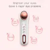 Mini Eyes Massager Hot en koude vibratie Oogzorg Schoonheidsinstrument Verwijder oogzakken Donkere kringen Weggelovigheid Referende droge vermoeidheid