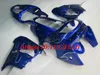 Kit de carenización de motocicleta personalizado para Kawasaki Ninja ZX9R 98 99 ZX 9R 1998 1999 ABS Llamas de plata Fairings Blue Set + regalos KC03