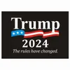 2024 Trump Autocollants de voitures US Campagne présidentielle américaine Trumpers Autocollant Sticker Sticker Décoratif 8Couleurs XD24228