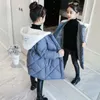 Inverno Crianças Roupas Quente Jaqueta Bebê Meninas Bebê Crianças Roupas Espessas Adolescente Com Capuz Parka Outerwear 5-16Y LJ201017