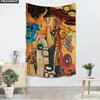 カスタムキスGustav Klimt Wall Tapestry Home Decorations Wall Hanging Forest Tapestries for Bedroom 130x150cm140x250cm T200601