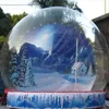 Uppblåsbara Snow Globe Christmas Visar Ball 3m 4 meter Hög Vano Blåbles Fabriksförsäljning Gratis Blåsare Gratis frakt