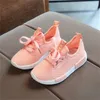 Spring Automne Enfants Chaussures pour filles Mode maille Casual Enfants Sneakers Sneakers Garçons Enfant bébé Sport respirant