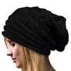 Bonnet/tête de mort casquettes unisexe femmes hiver chaud tricot Baggy Beanie surdimensionné chapeau Ski Slouchy casquette tête de mort Cap1