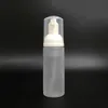 Botellas de espuma de viaje de 50 ml Botellas de espuma de plástico esmerilado con bomba de oro / plata Jabón para lavar a mano Dispensador de crema de mousse Botella burbujeante Sin BPA