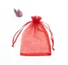 100 pcs/lot célébration fête Organza mariage noël bonbons bijoux multicolore cordon cadeau sac avec USPS