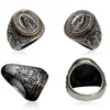 Originele ontwerp geen ingelegde textuur maagd Mary Thai zilveren open ring punk hip-hop charm chaoren zilveren sieraden