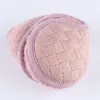 Winteroormoezingen Warm gebreide oormenmoffen vouwen oorwarmer faux pluche muff achterafdekzak bont oorbanden voor mannen en vrouwen3374292