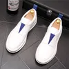 White Designer High Tops Mężczyźni Podwyższone buty weselne biznesowe British Fashion Hound Stopa Procesal Flats Męskie punk -rockowe trampki Y156