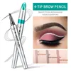 QIC Fourfork Microblading Eyebrow Pencil 36 timmar Superlångt varaktigt Brow Tattoo Penvattentät Smudge -Proof Eybrows Makeup5328956