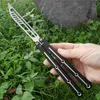 4 colors butterfly Kraken Sea monster trainning trainer knife not sharp jilt knife Channel Aluminum handle bushing system Xmas gift