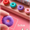 4pcs Yummy Dessert Erasers Set Mini Lollipop Icecream Popsicle Donuts Rubber Pencil Eraser for Kids School Student Award