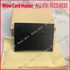Najwyższej jakości Prawdziwej Skóry Damskie Luksusowe Projektanci Posiadacze Karta Marka Kobiety Małe Portfele Mężczyzna Mini Portfel Unisex Card