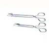 Herramientas para barbacoa Tijeras de acero inoxidable Tipo Clip para alimentos a la parrilla Accesorios para barbacoa Pinzas portátiles Gadget de cocina para exteriores XB1