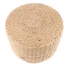 12 tum Rustik Golvkudde Straw Pouf Sits Meditation Ottoman Home Decor Meditation Kudde bovete golv Seat1