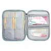 Noções de costura ferramentas vazias agulhas de tricô caso organizador de armazenamento de viagem saco para circular e acessórios kit bag1229g