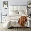 Luxury Grey Satin Silk Bedding Set Queen King Size Printing Pillowcase Duvet Cover Sets Summer Cool Bedroom Sleeping Bedline LJ201015