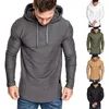 Herren Hoodies Sweatshirts 2021 Mode Männer Herbst Winter Casual Tops Leichte Langarm Einfarbig Pullover Mit Kapuze Sweatshirt Plus S