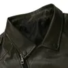 Men Vintage Punk Jacket Oblique Zipper Design Motorcycle Biker Leather Jacket Men Fashion Brand PU Leather Coat Men
