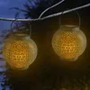 Sconto luce solare a LED a controllo automatico induzione decorazione da giardino lampada da giardino impermeabile da esterno retro ferro luce bianca calda